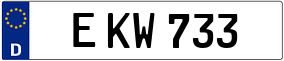 Trailer License Plate